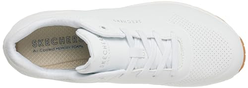 Skechers Women's Uno-Stand on Air Sneaker, Black/White, 9