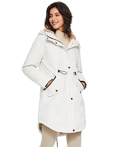 Orolay Women's Thicken Fleece Lined Parka Winter Coat Hooded Jacket with Pockets