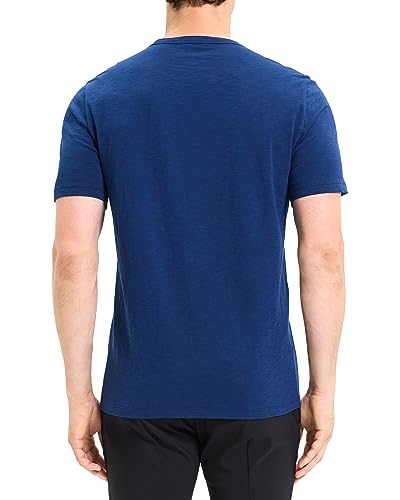 Theory Men's Essential Cosmos Slub Cotton Tee, Eclipse, Black, XS