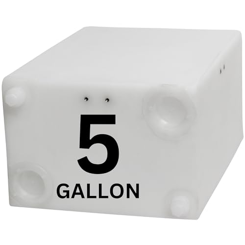 44 Gallon RV Fresh Water Tank, Potable Water Storage Tank for Drinking, Cooking, Cleaning, Showering, for Campers, Trailers, Motorhomes, RVs, Low-Profile Shape, 53.5" x 37.5" x 5.5" (WT-1503)