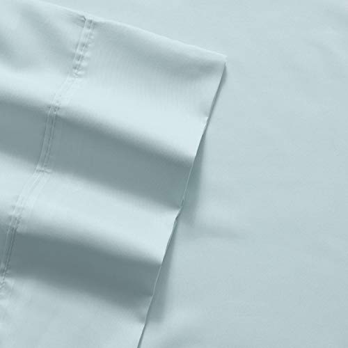 Full Size Bed Sheets - 6 Piece 1500 Supreme Collection Fine Brushed Microfiber Deep Pocket Full Sheet Set Bedding - 2 Extra Pillow Cases, Great Value, Full, Pinstripe White