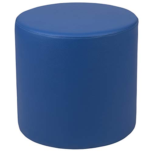 EMMA + OLIVER 18" H Soft Seating Flexible Circle for Classrooms and Common Spaces - Blue