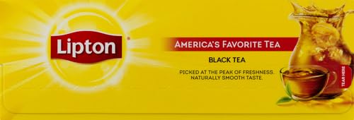 Lipton Tea Bags, Black Tea, Iced or Hot Tea, Can Support Heart Health, 100 Total Tea Bags