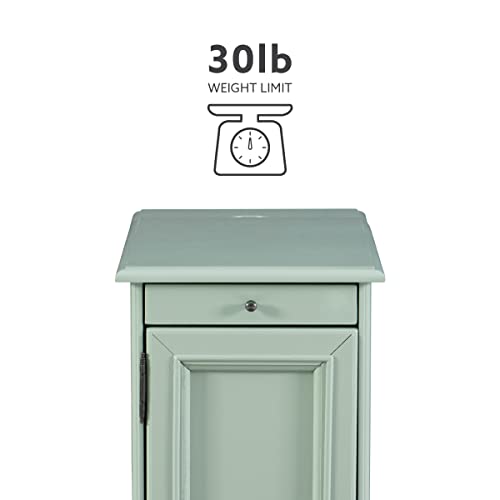Powell Furniture Barron Accent Table, Aqua, Small