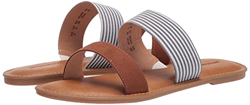 Amazon Essentials Women's Two Band Sandal, Tan, 10