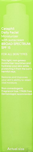 Cetaphil Daily Facial Moisturizer, SPF 15, Fragrance Free, 4 Oz