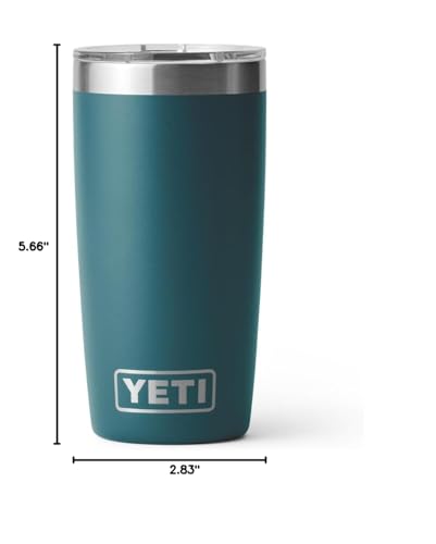 YETI Rambler 10 oz Tumbler, Stainless Steel, Vacuum Insulated with MagSlider Lid, Sagebrush Green