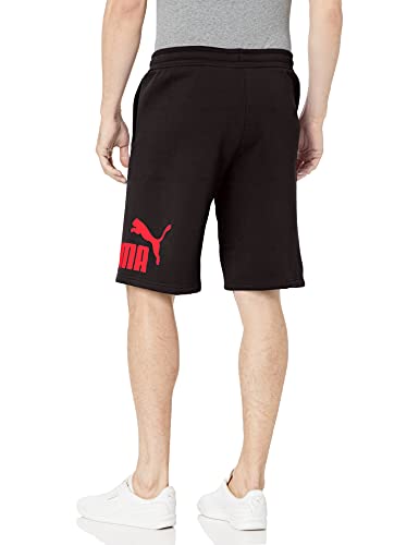 PUMA Men's Big Logo 10" Shorts, Medium Gray Heather, Small