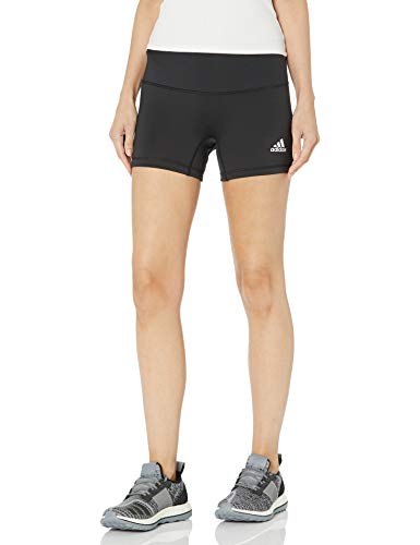 adidas Women's 4 Inch Shorts, Black/White, XX-Small