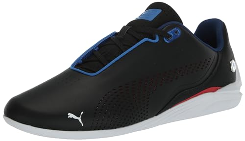 PUMA Men's BMW Motorsport Drift Cat Decima Sneaker, Black-Pro Blue-Pop Red, 10.5