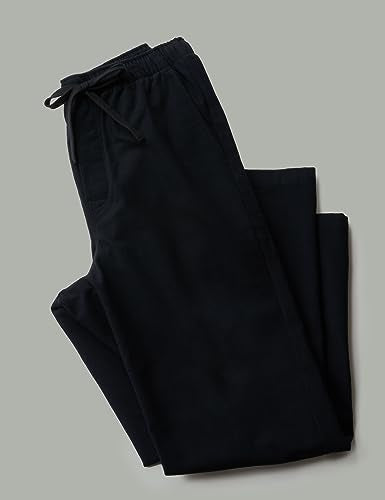 LAPASA Men's Fleece Pajama Pants Plaid Loungewear Soft Warm Sleepwear Pants Nightwear PJ Bottoms Drawstring and Pockets M128 Large (Fleece) Dark Green+navy Blue