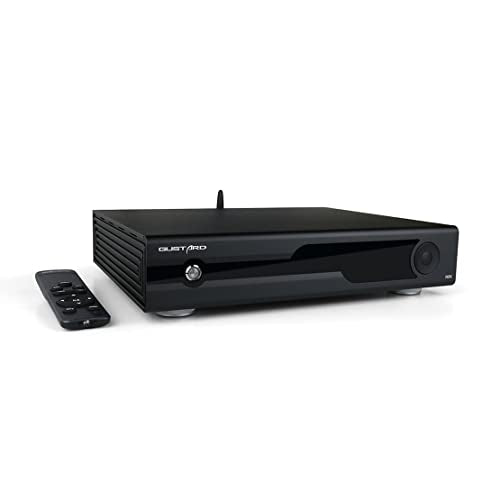 Gustard R26 Discrete R2R DAC, DSD512 PCM768kHz K2 Clock R2R-1Bit Balanced Preamp Digital-Analog Audio Converter Streamer with Remote Control (Black)