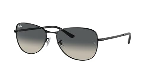 Ray-Ban RB3733 Square Sunglasses, Black/Grey Gradient, 56 mm