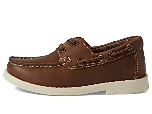 Florsheim Boy's Croquet Jr Moc Toe Boat Shoe (Toddler/Little Kid/Big Kid) Tan 3 Medium