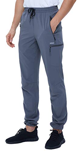 VEOBIKE Mens Outdoor Fishing Pants Lightweight Quick Dry Water Resistant Travel Drift Cargo Pants Zipper Pockets