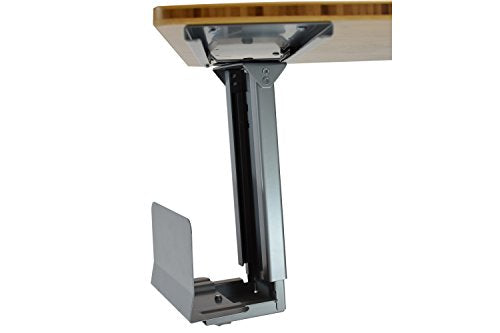 CPU2 Adjustable Under Desk Computer Mount, 360⁰ Swivel Steel CPU Holder PC Holder Under Desk Mount PC Tower Stand Under Desk, PC Mount Under Desk