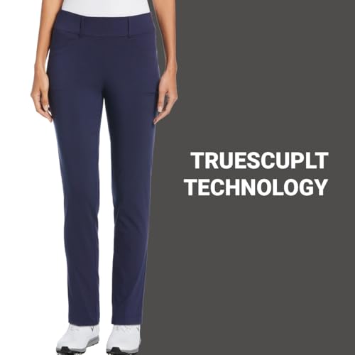 Callaway Women's Truesculpt Pull-On Tech Women’S Golf Pants, Stretch Fabric, Opti-Dri Technology, Eco-Friendly Ladies Performance Apparel (Sizes Xs-Xxl) , Caviar, XX-Large/32" Inseam