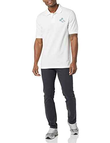 Amazon Essentials Disney | Marvel | Star Wars Men's Regular-Fit Cotton Pique Polo Shirt, Pack of 2, Mickey Peace, X-Small