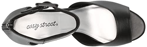 Easy Street Women's Baloo Heeled Sandal, White, 7 X-Wide