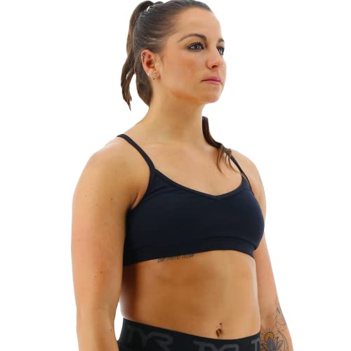 TYR Women's Standard Racerback Athletic Performance Sports Bra, Black, X-Small