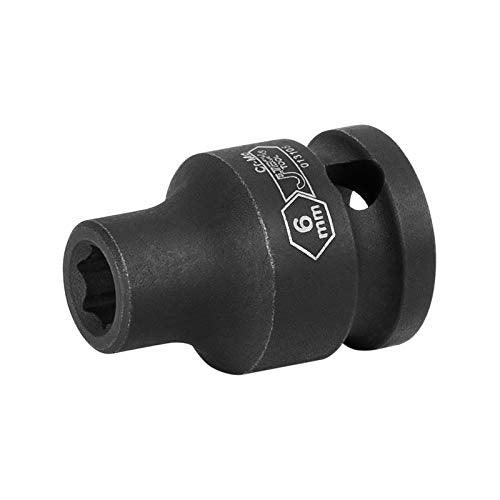 Jetech 3/8 Inch Drive 17mm Standard Impact Socket, Made with Chrome Molybdenum Alloy Steel, Heat Treated, 6-Point Design, Metric