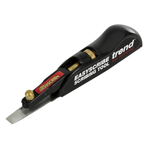 Trend EasyScribe Scribing Tool, Accurate Scribing Solution for Carpenters, Joiners, Tilers, Kitchen & Shop Fitters, E/SCRIBE, Black