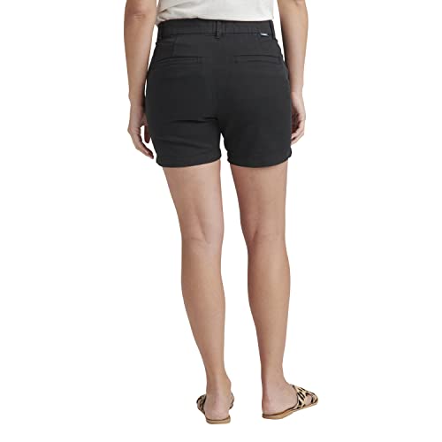 JAG Jeans Women's Maddie Mid Rise 5" Pull-on Short, Black, 2