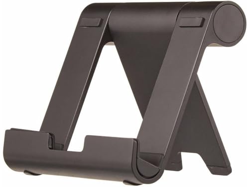 Amazon Basics Multi-Angle Portable Stand for iPad Tablet, E-reader and Phone - Black