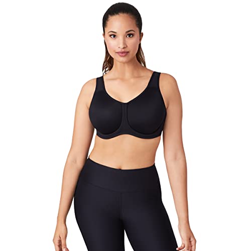 Wacoal Women's Full Support Underwire Sport Bra, Blue, 36DDD