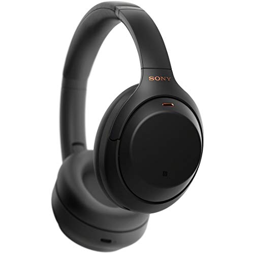 Sony WH1000XM4 Best Premium Wireless Noise Cancelling Headphones - Built-in mic for Calls - Compatible with Alexa - 30hr Battery - Includes Premium Carrying Case, in-Flight Adapter, Aux Cable - Black