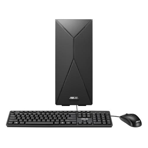 ASUS S501MD Desktop PC, Intel Core i5-12400, 16GB DDR4 RAM, 512GB PCIe SSD, Wi-Fi 6, Windows 11 Home, Black, S501MD-DB504
