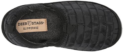 Deer Stags Boy's Lil Yuma Slipper, Black, 11 Little Kid