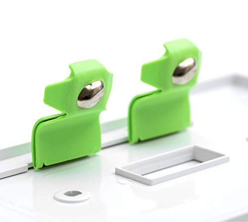 SnapPower 2 Pack SwitchLight - LED Night Light - for Single-Pole Switches - Switch Plate with LED Night Lights - Adjust Brightness - Auto On/Off Sensor - (Rocker, Ivory)