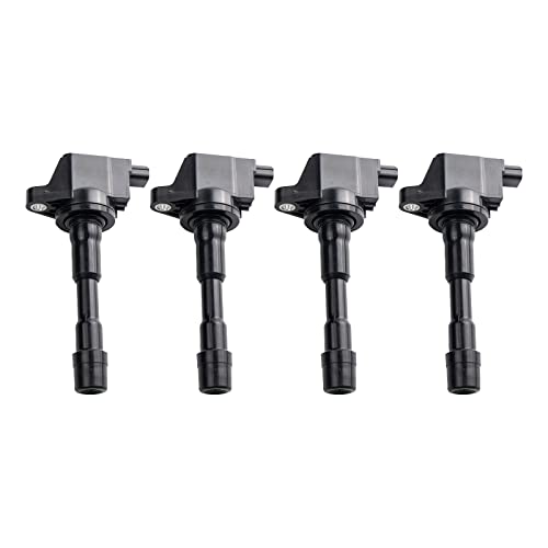 TRQ 4 Pc Engine Ignition Coil Set Direct Fit for Chrysler Dodge Fiat Jeep Ram