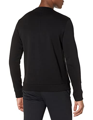 BOSS Men's Contrasting Logo Crewneck Sweatshirt, Coal, S