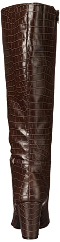 LifeStride Womens Stratford Knee High Boot Dark Chocolate Croco 8 W