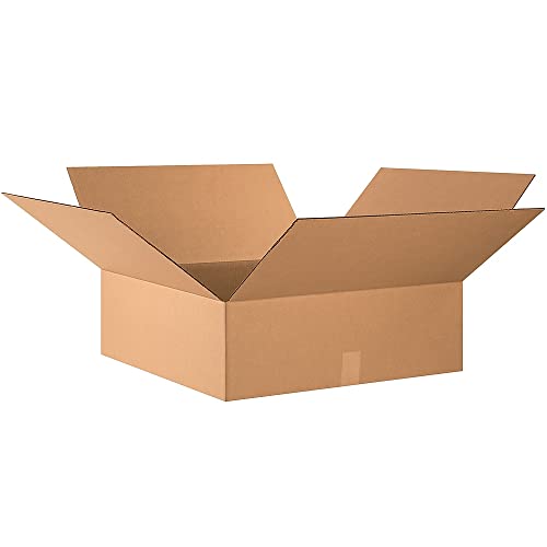 AVIDITI Shipping Boxes Flat 24"L x 24"W x 8"H, 10-Pack | Corrugated Cardboard Box for Packing, Shipping and Storage 24248