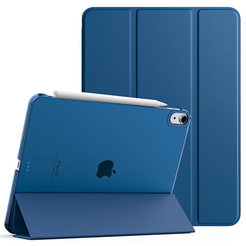 TiMOVO for iPad Air 11 Inch Case M2 2024, iPad Air 5th Generation Case 2022/iPad Air 4th Gen Case 2020 10.9 Inch, Slim Hard PC Translucent Back Shell Smart Cover Fit iPad Air Case, Abyss Blue