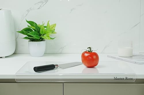 (2 PC) Acrylic Cutting Boards for Kitchen Counter with Lip, 2024 NEW Non-Slip 24"x18" Long Displays, clear acrylic cutting boards for kitchen counter Birthday Gifts for Mom (2 PC)