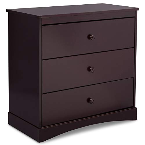 Delta Children Sutton 3 Drawer Dresser with Changing Top, Espresso Java
