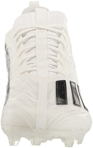 adidas Men's Adizero Football Shoe, White/Black/White, 10.5