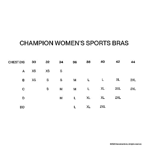 Champion, Infinity Racerback, Moderate Support, Seamless Sports Bra for Women, Asphalt, X-Small