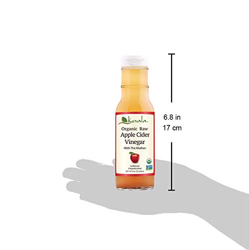 Kevala Organic Apple Cider Vinegar – 8 fl oz – 236 ml – Apple Vinegar Cider – Raw Apple Cider Vinegar with Mother - Unfiltered Apple Cider Vinegar