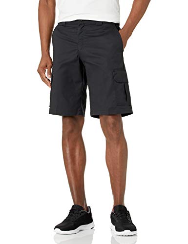 Dickies Men's Cooling Temp-iQ Active Waist Twill Cargo Shorts, Black, 30