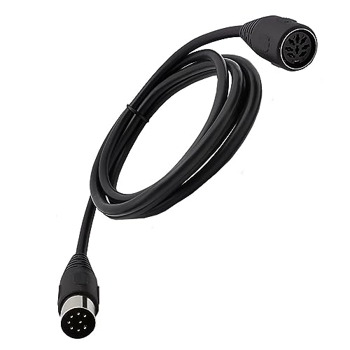 Traovien 8 Pin Din Male to Female Speaker Extension Converter Adapter Cable Suitable for Most Range of Audio Systems and Televisions.(8pin Din Male to Female 1.6Ft/0.5m)