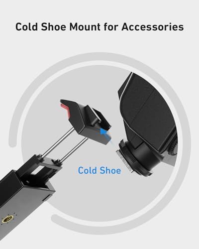 KraftGeek Phone iPad Tripod Mount, iPhone Holder for Tripod with 1/4” Screw Adapter, iPhone Tripod Mount for iPad Pro 13", iPad Air, iPad Mini, Sumsang Galaxy Tab Tablet, Cell Phone