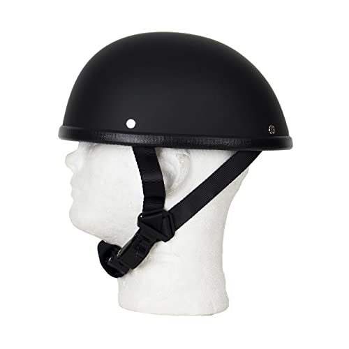 Basic Eagle Novelty Caps Light Weight German Novelty Headgear with Adjustable Chin Strap Cap with Liner Hat (US, Alpha, Small, Black Matte)
