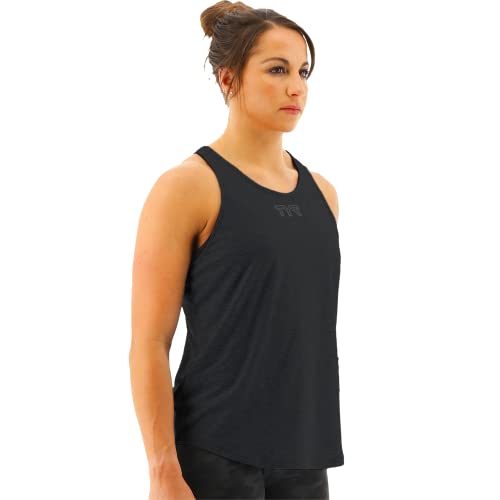 TYR Women's Standard Airtec Racerback Performance Sport Tank Top, Black, X-Small