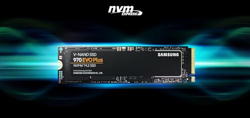 SAMSUNG 970 EVO Plus SSD 250GB NVMe M.2 Internal Solid State Drive with V-NAND Technology, Storage and Memory Expansion for Gaming, Graphics w/ Heat Control, Max Speed, MZ-V7S250B/AM