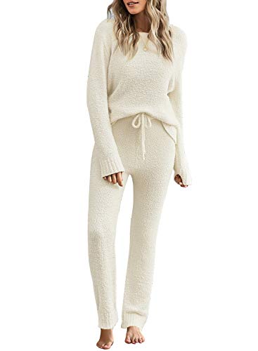 luvamia Lounge Sets For Women Fuzzy Two Piece Pants Set For Women Loungewear Sets Woman Womens 2 Piece Lounge Set Lounge Sets For Women 2 Piece Rust Size XX-Large Fits Size 20 Size 22